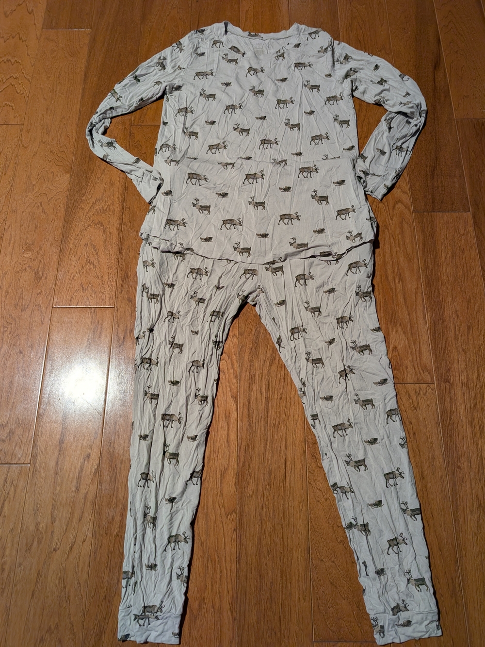 Women's Retired Reindeer Print Kyte Pajama Set - Sz XL